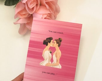 Barbie Inspired Greeting Card, Barbie Anniversary Card, Wedding Card, LGBTQ Card