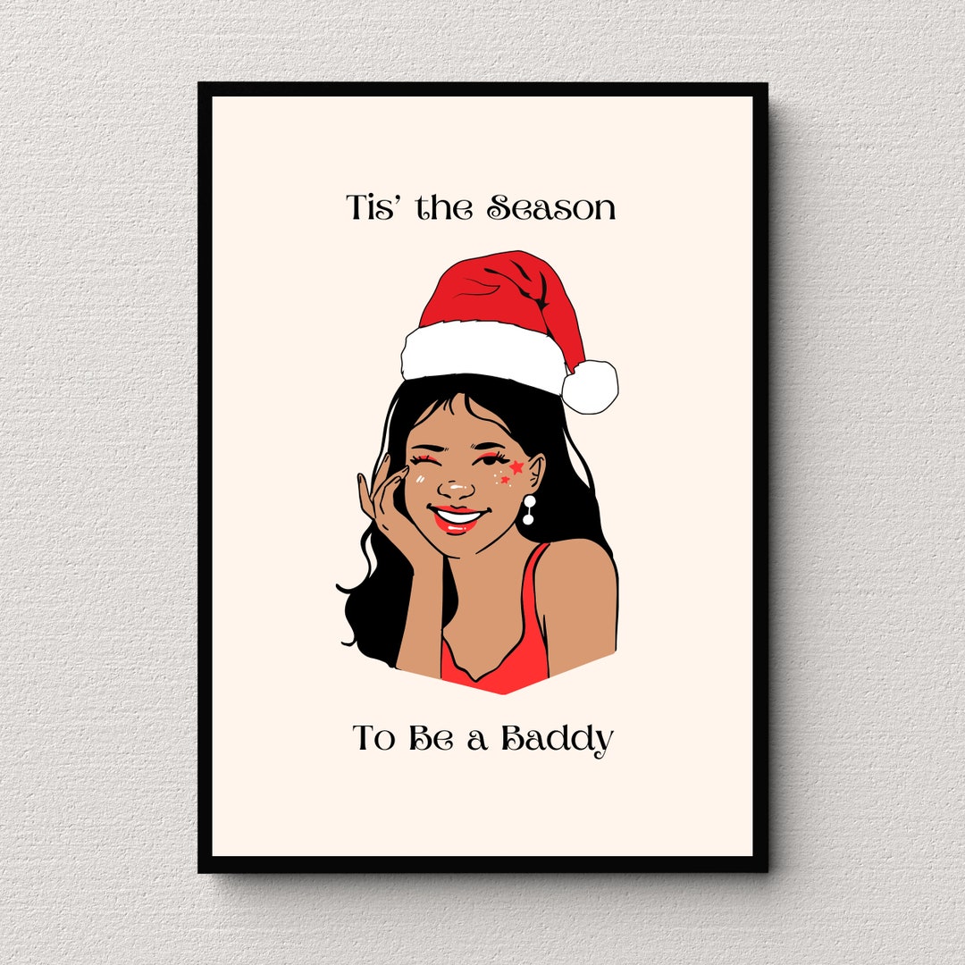 Retro Christmas Wall Art Tis' the Season Wall Art Hey Etsy