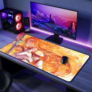 Asuna Yuuki Mousepad | Sword Art Online Mousepad | Unique Anime Gift | Aesthetic Desk Pad | Asuna Gaming Mousepad | SAO-Themed Deskmat