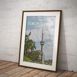The Torontonian – CN Tower Digital Art Print | Toronto Skyline Wall Art | Instant Download 12x16