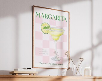 Margarita Printable Wall Art | Bar Cart Decor | Digital Download