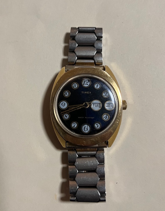 Rare Vintage Self-Winding Timex Day Date Wrist Wat