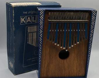 Vtg 1966 Original Hugh Tracey Alto Chromatic Kalimba Box 15 Note Key Thumb Piano