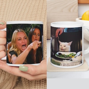 Dinner Argument Meme Mug, Meme Coffee Mug, Meme Mug, Funny Mug, Dank Mug, Memes Mug, Funny Fire Meme Coffee Mugs