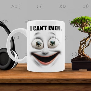 Hässliche Tasse Rog, ich kann nicht einmal, sarkastische Kaffeetasse, lustige Tassen, lustige Kaffeetasse, lustiges Geschenk, Knebelgeschenk, lustiges Mitarbeitergeschenk, unhöfliche Tasse