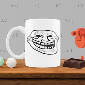 Troll Meme Mug, Meme Coffee Mug, Meme Mug, Funny Mug, Dank Mug, Memes Mug, Funny Fire Meme Coffee Mugs