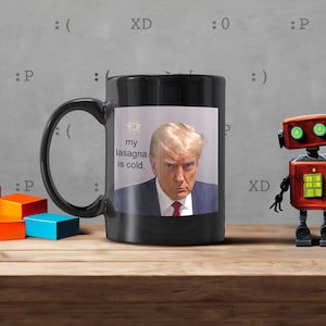 Tazza con meme "Trump Lasagna", tazza con meme, regalo con meme, meme "Dank", tazza per amico, regalo per amico, tazza per fratello, regalo per fratello, regalo per sorella