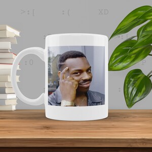 Roll Safe Meme Becher, Meme Kaffeebecher, lustige Tassen, lustige Tasse, lustiges Geschenk, Knebelgeschenk, lustiger Mitarbeiter Geschenk, Dank Meme, Dank Meme Becher