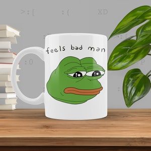 Fühlt sich schlecht Meme Becher, Meme Kaffeebecher, lustige Tassen, lustige Becher, lustiges Geschenk, Knebel Geschenk, lustiger Mitarbeiter Geschenk, Dank Meme, Dank Meme Becher