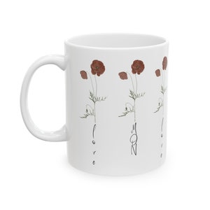 Taza de cafe,Taza para mama, Regalo para mama, Dia de las madres, Taza para abuela,Regalo para abuela, Taza con flores