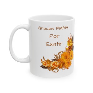Taza de cafe,Taza para mama, Regalo para mama, Dia de las madres, Taza para abuela,Regalo para abuela, Taza con flores