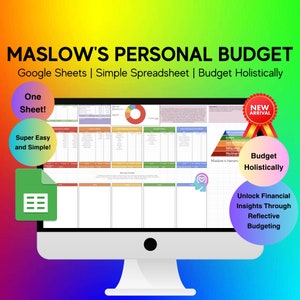 Holistic Personal Budget Tracker Spreadsheet - Google Sheets - Personal Budget