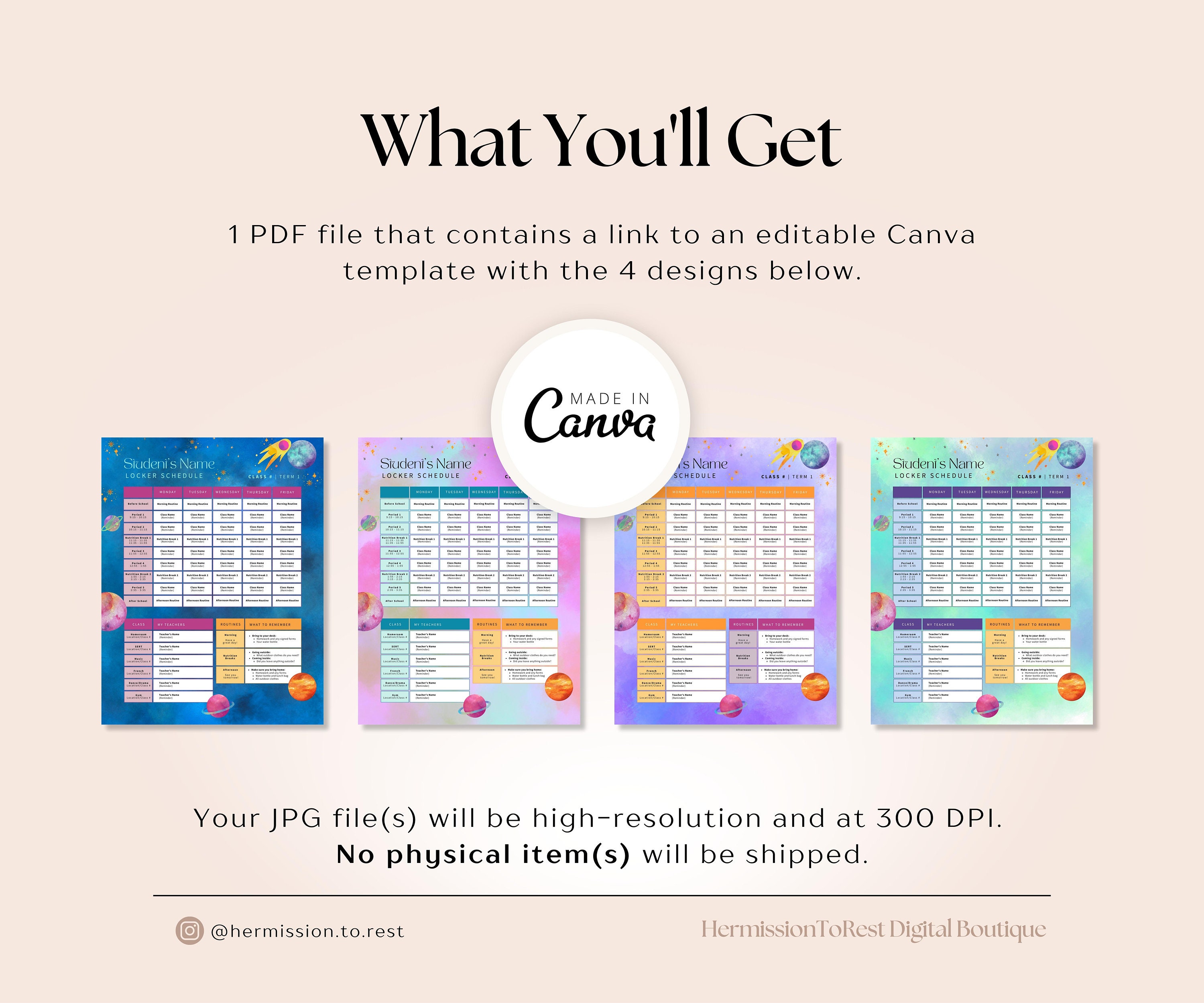 Visual Schedule Editable Canva Template Weekly Schedule Template Visual Schedule Editable Canva Template Weekly Schedule Template