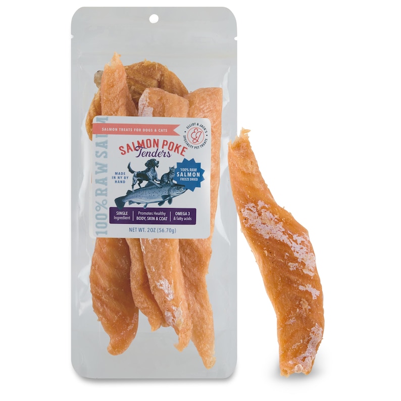 Rich in Omega-3 Fatty Acids, our salmon treats support your pet's well-being by enhancing coat shine, joint health, and cognitive function. A balanced diet leads to a happy pet, and our treats provide the perfect blend of taste and nutrition.