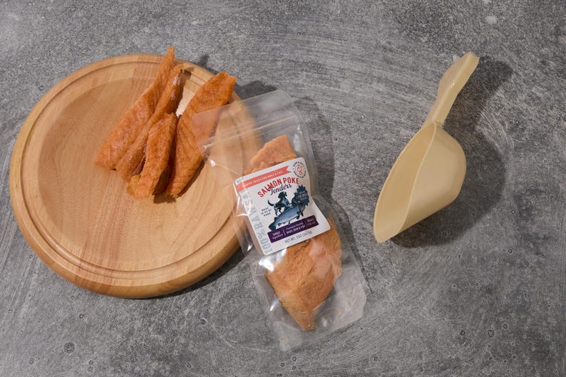 Rich in Omega-3 Fatty Acids, our salmon treats support your pet's well-being by enhancing coat shine, joint health, and cognitive function. A balanced diet leads to a happy pet, and our treats provide the perfect blend of taste and nutrition.