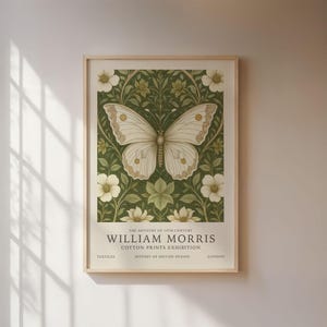 Pôster de borboleta vintage, ilustração abstrata em um padrão floral, motivo floral, arte botânica