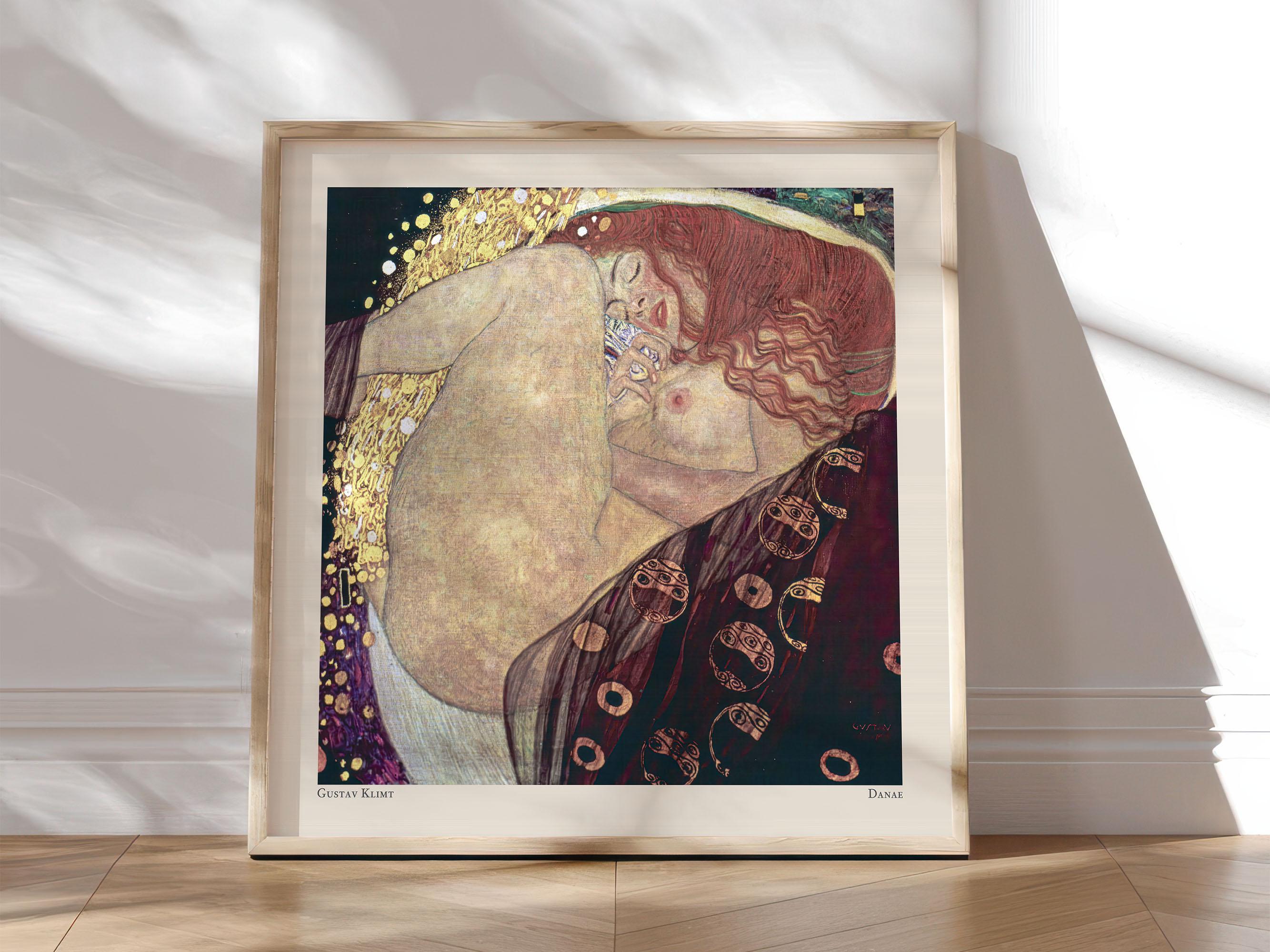 グスタフ・クリムト 《ダナエ》リトグラフ 約50x50cm グスタフ・クリムト 《ダナエ》リトグラフ 約50x50cm