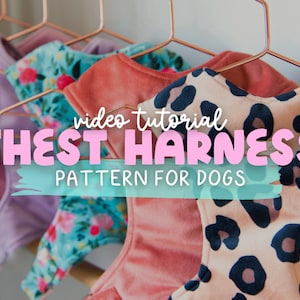 Dog Chest Harness Pattern | Dog Harness DIY Sewing Pattern | Easy Dog Harness | Chest Harness | Handmade Harness | Small Pet Business