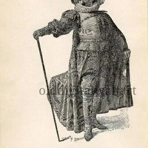 CYRANO DE BERGERAC instantané de 1910, cadeau instantané d'art antique pour lui, téléchargement d'art vintage, art mural imprimable, impression d'art Français, coupon Etsy