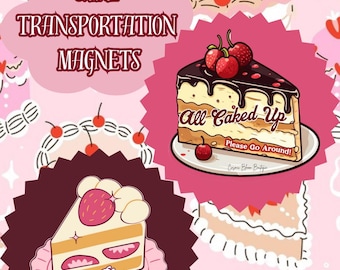 Cake Transportation Car Magnets