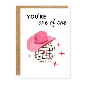 Beyonce Grußkarte, You're One of one, lustige Punny Karte, Renaissance Konzert, lustige Beyonce Karte, Valentinstag Karte, Alien Superstar