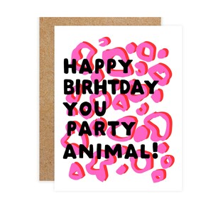 Cartão de felicitações de animais para festa de feliz aniversário, aniversário de amigo, cartão de aniversário engraçado, cartão de aniversário de amigos