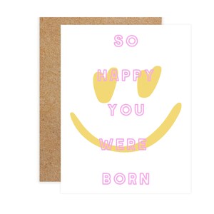 Carte de voeux d'humour adulte, si heureux que vous soyez né, carte sarcastique, carte sarcastique, carte de petit garçon drôle, carte d'anniversaire drôle, anniversaire d'adulte