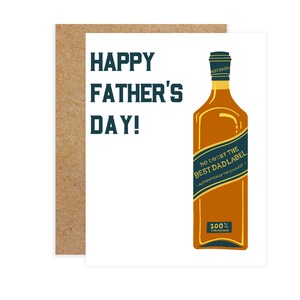 Biglietto d'auguri umoristico per adulti, whisky per la festa del papà felice, biglietto da cocktail, biglietto sarcastico, biglietto sarcastico, biglietto divertente, festa del papà