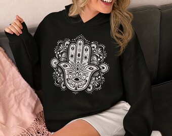 Hamsa Hoodie - Trendy Protection Against the Evil Eye