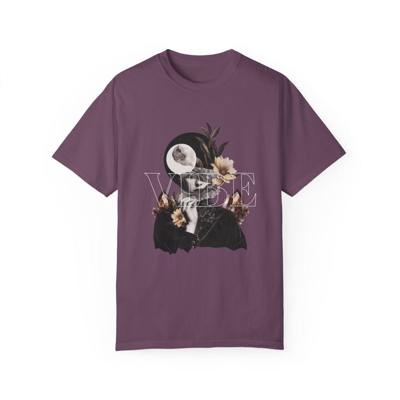 Vibe Floral T-Shirt Comfort Colors Chic Design for Women Uplifting Gift Perfect for Daily Wear Special Occasions Fashion Statement Tee image 2