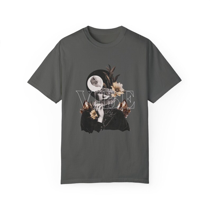 Vibe Floral T-Shirt Comfort Colors Chic Design for Women Uplifting Gift Perfect for Daily Wear Special Occasions Fashion Statement Tee image 6