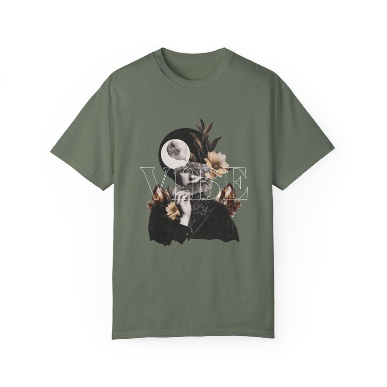 Vibe Floral T-Shirt Comfort Colors Chic Design for Women Uplifting Gift Perfect for Daily Wear Special Occasions Fashion Statement Tee image 4