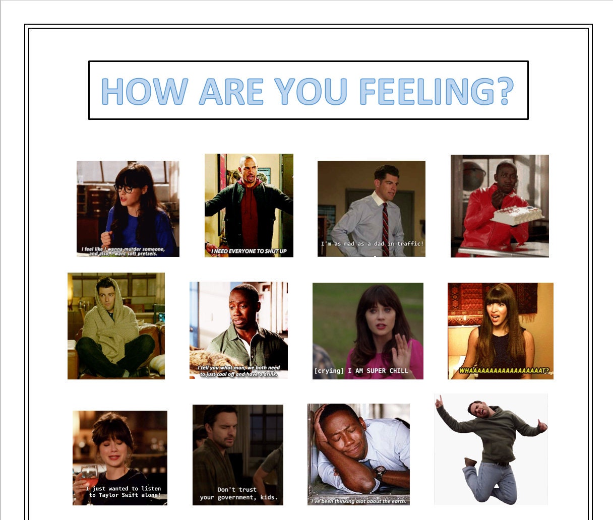 New Girl Mood Board