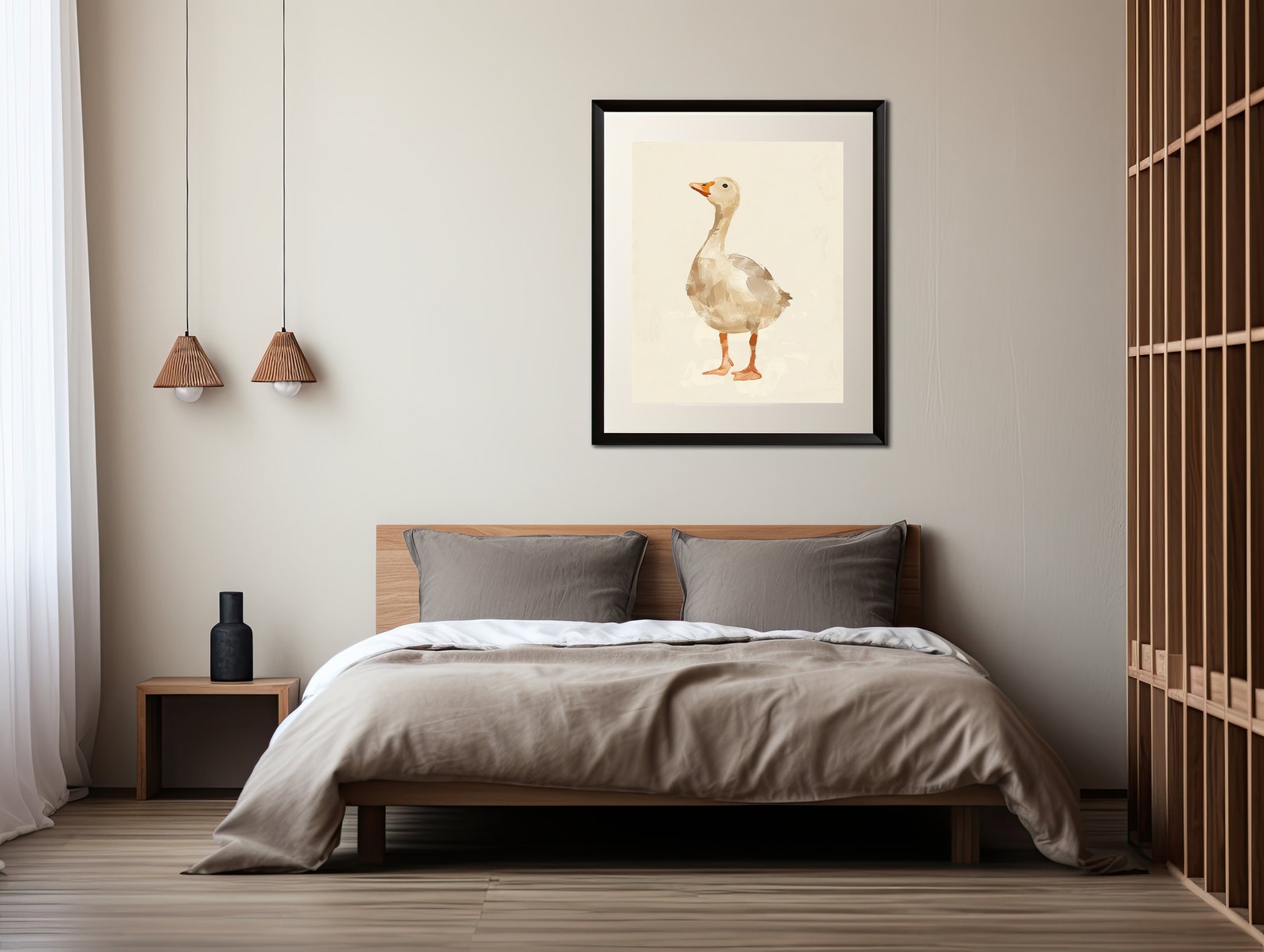 Silly Goose Wall Art Print, Bohomodern Wall Print, Nursery Wall Art ...