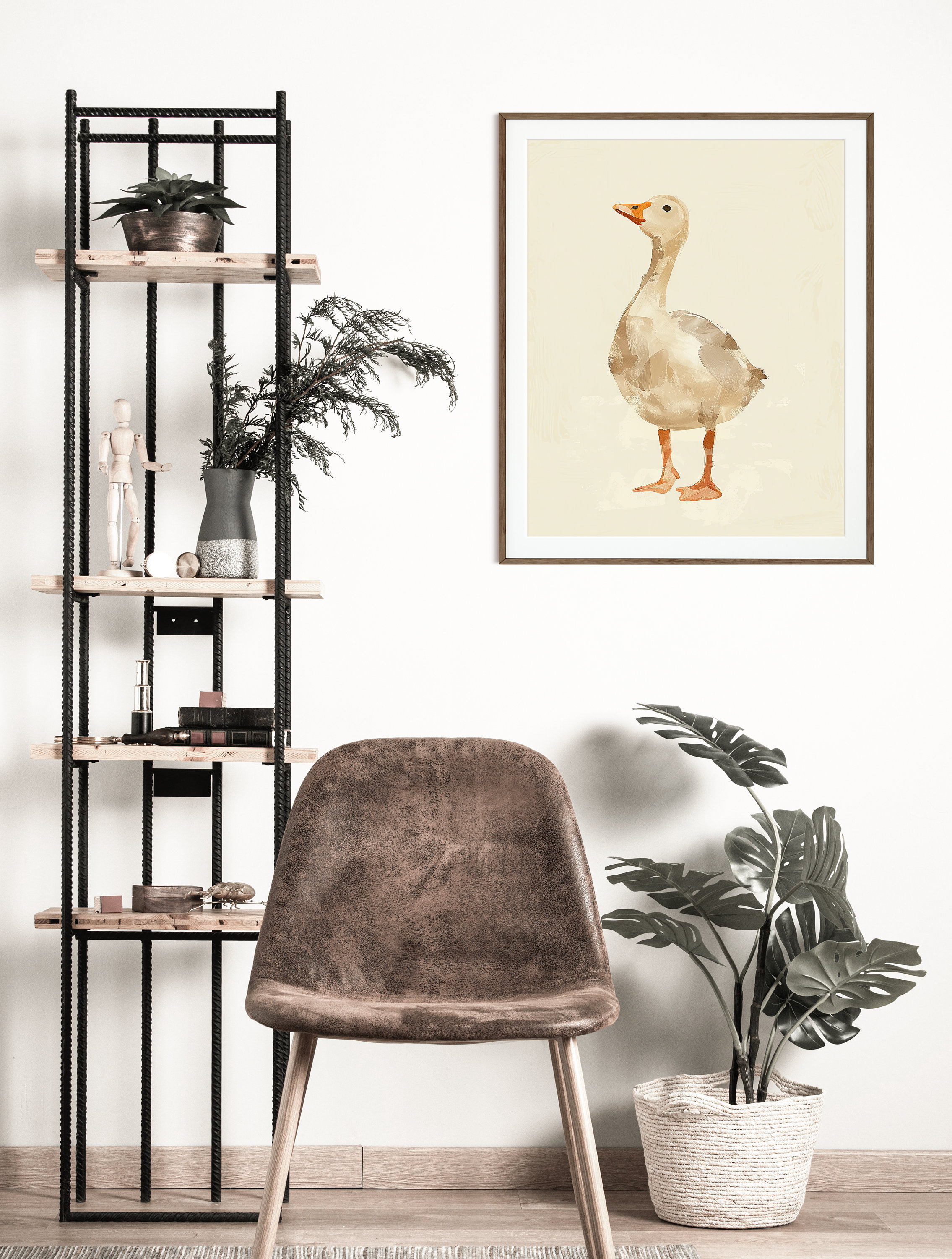 Silly Goose Wall Art Print, Bohomodern Wall Print, Nursery Wall Art ...