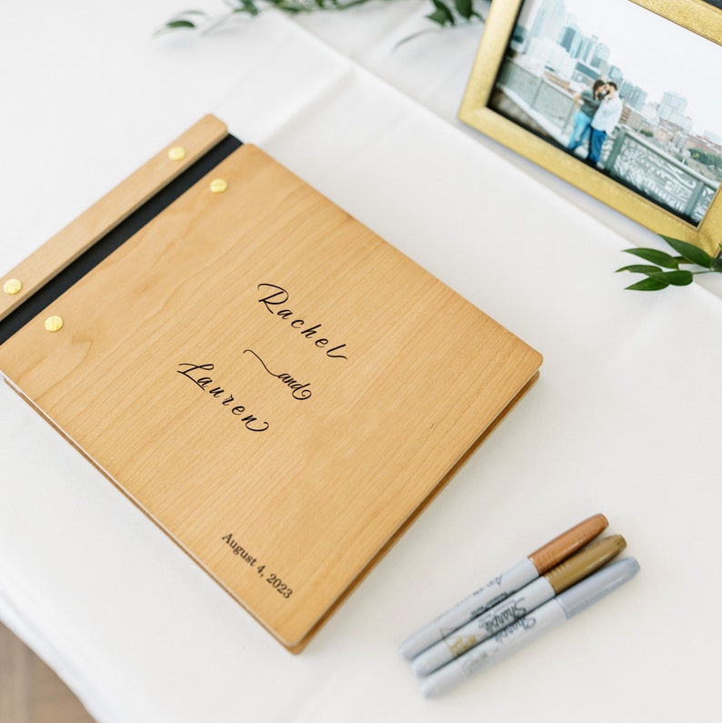 Engraved Polaroid Wedding Guest Book Custom Wedding Etsy UK