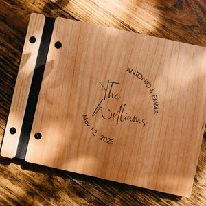 Libro degli ospiti di matrimonio in legno personalizzato, perfetto per foto e messaggi sinceri, cabina fotografica, album fotografico, album di nozze