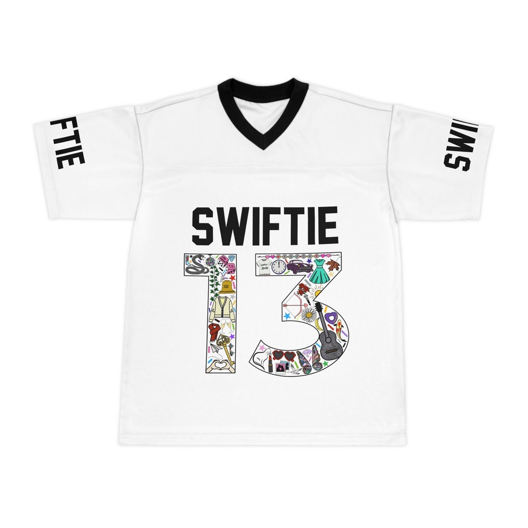 13 Swiftie Football Jersey / Taylor Swift 13 Collage Football Jersey - Etsy