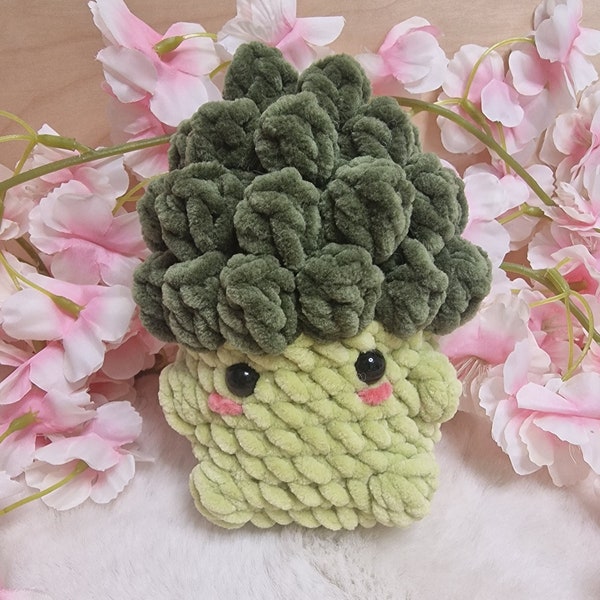 Brocoli Peluche Plushie Crochet Fait Main