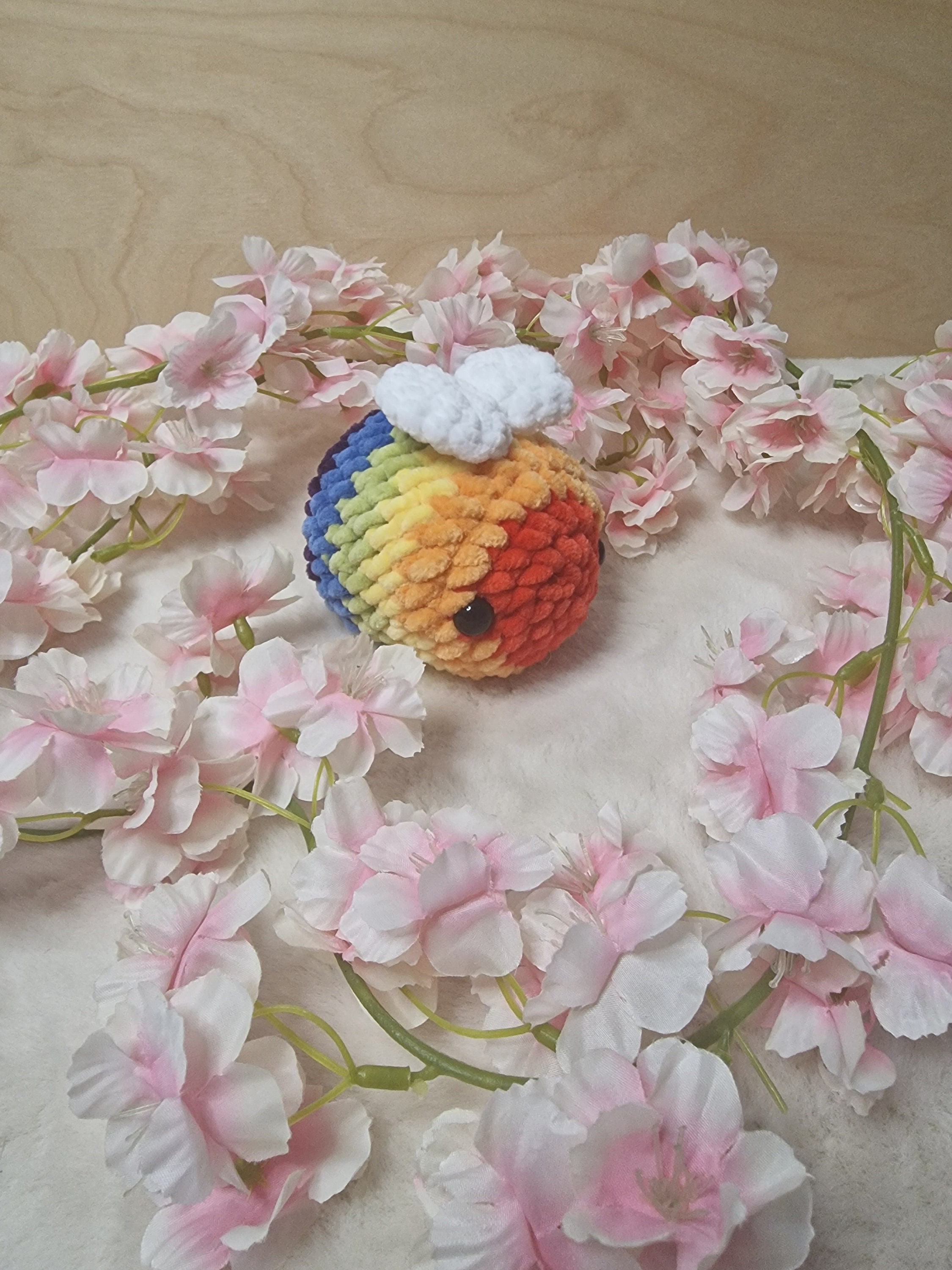 Pride Bee Plush Handmade Crochet