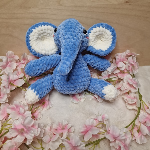 Éléphant Peluche Crochet Fait à la Main