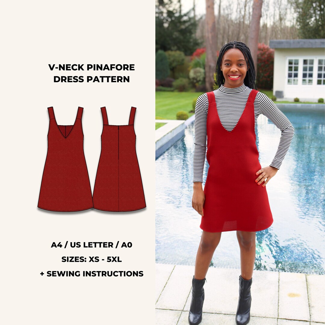 Pinafore Dress Sewing Pattern PDF: (beginner Friendly, Apron Style, A-line Fit, Cottagecore Inspired) - Etsy Pinafore Dress Sewing Pattern PDF: (beginner Friendly, Apron Style, A-line Fit, Cottagecore Inspired) - Etsy