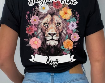 Daughter Of The King Shirt For Women Christian Apparel Scripture Shirt Trendy Christian TShirt Aesthetic Christian Shirt