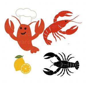 Langusten Clipart PNG SVG Kochtopf Maiskorb Kochmütze Cajun Crawfish Kochen SVG Louisiana Festival Crawdaddy Boil Babe Gewürz Holzlöffel