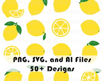 Citrus Clipart Lemonade Stand SVG Bundle | Fruit Cut Files, Summer Drink PNG, Market Sign Vector, Kids Booth Art, Lemon Slice Graphic | Pink
