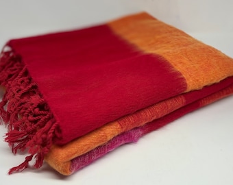 Handwoven yak wool blanket, sofa blanket, meditation blanket, handmade gift.