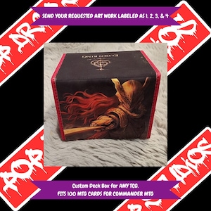 Custom deck box Trading Card Game Storage MTG Standard Commander | TCG | GRATIS mysteriestickers bij aankoop