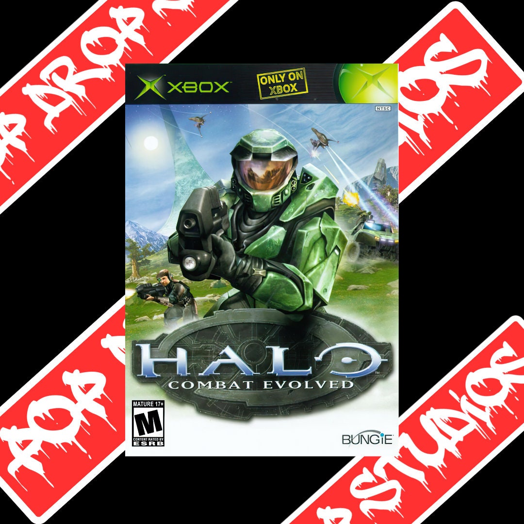 Video Game Box Art Stickers Classic Vintage Sticker Halo Retro Games Etsy