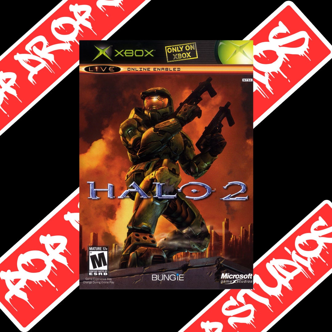 Video Game Box Art Posters Classic Vintage Halo Retro Games Etsy