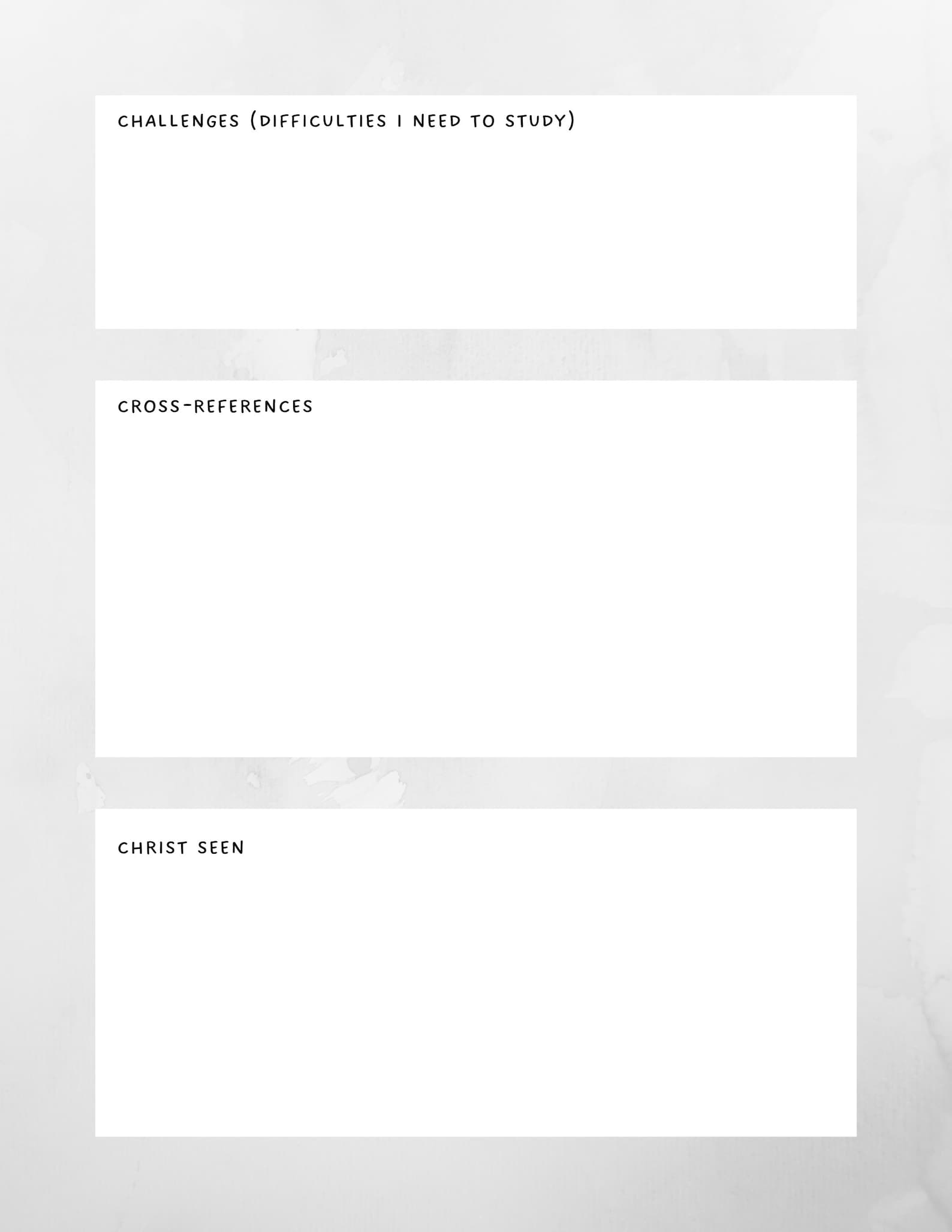 Digital Bible Chapter Summary Study Template - Neutral - Etsy